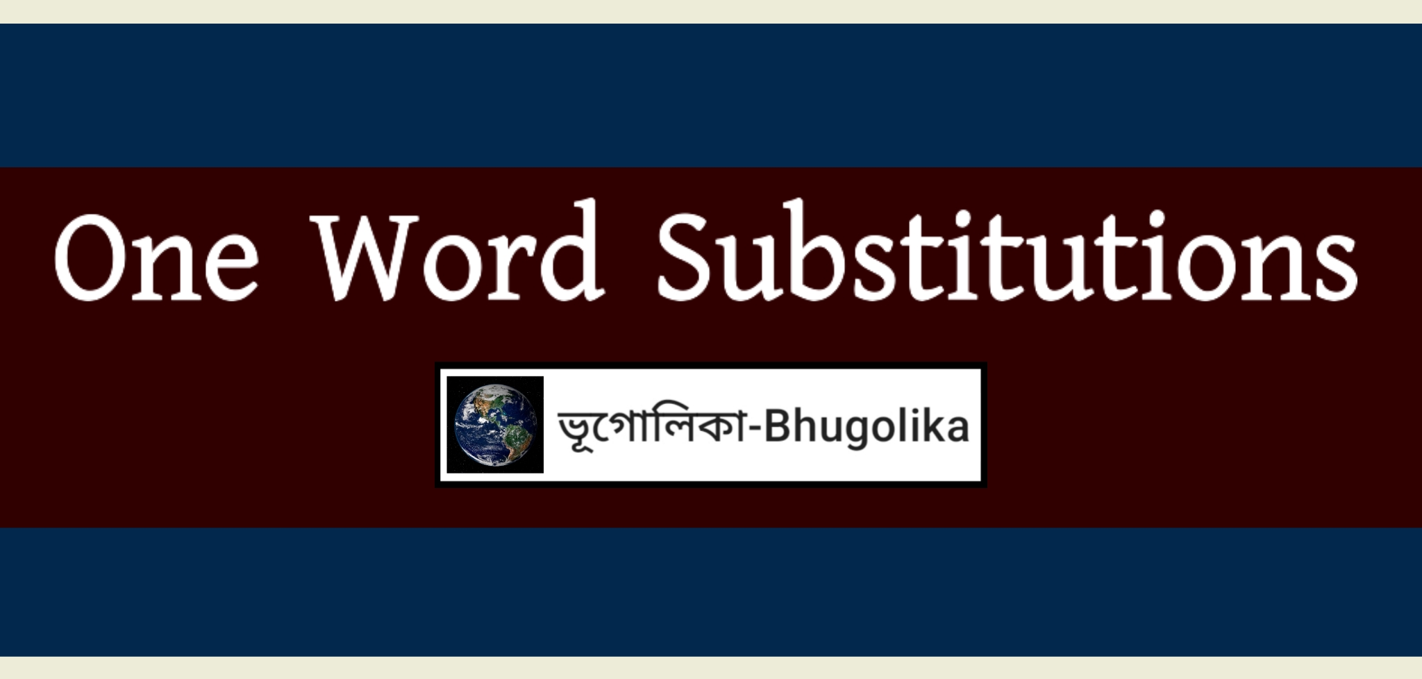 One Word Substitutions